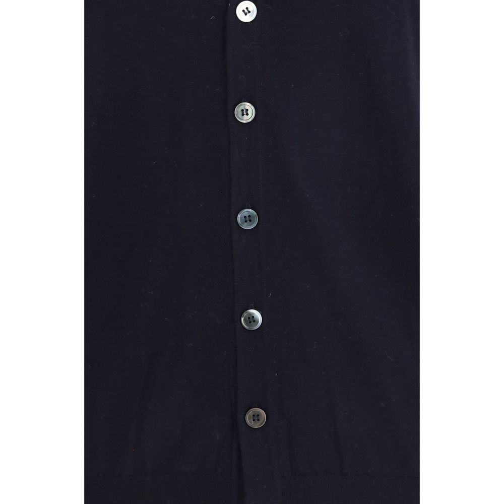 Aragona Cashmere Blue Wool Oves Aries Sleeveless Sweater