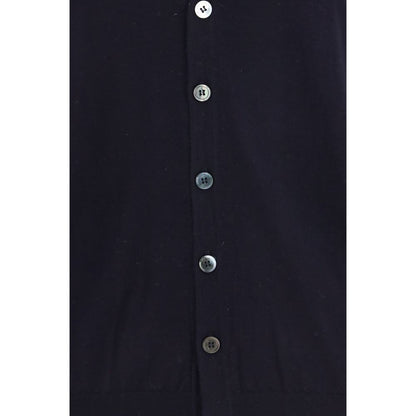 Aragona Cashmere Blue Wool Oves Aries Sleeveles Sweater