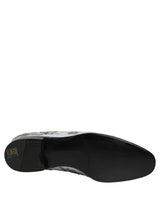 Dolce & Gabbana White Floral Embellished Loafers for Men