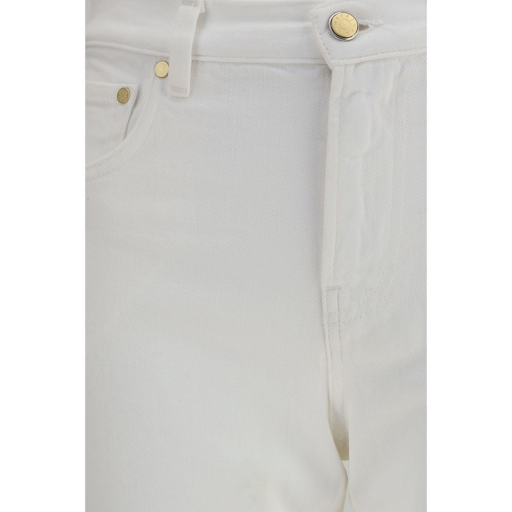 Umit Benan Victoria White Cotton Slim Fit Jeans