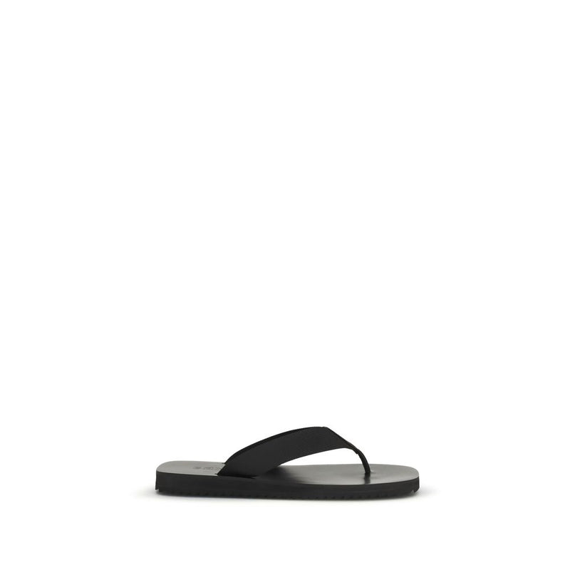 Senso Black Rubber Flip-Flop Sandals for Women