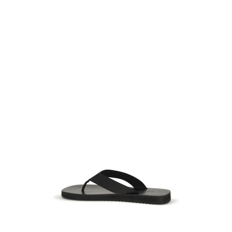Senso Black Rubber Flip-Flop Sandals for Women
