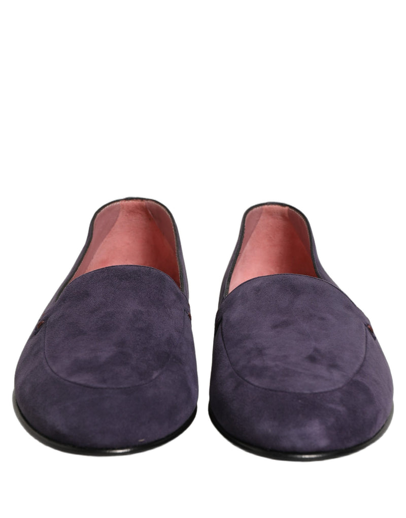 Mocassins pour homme Dolce & Gabbana en velours violet