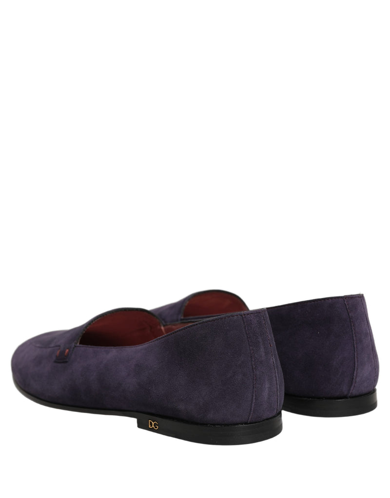 Mocassins pour homme Dolce & Gabbana en velours violet