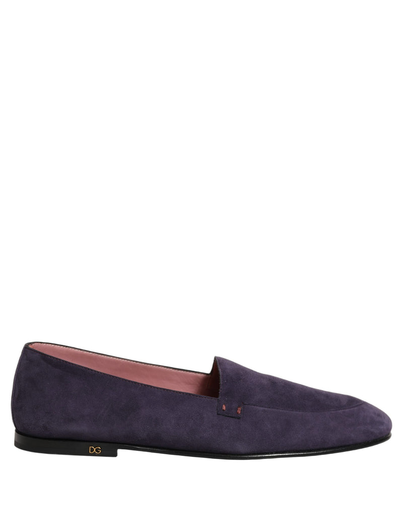 Mocassins pour homme Dolce & Gabbana en velours violet