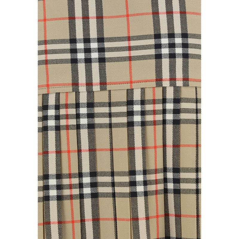 Burberry Beige Wool Oves Aries Mini Skirt