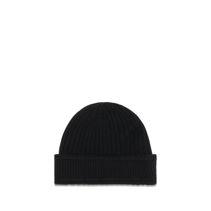 Burberry Black Wool Oves Aries Beanie