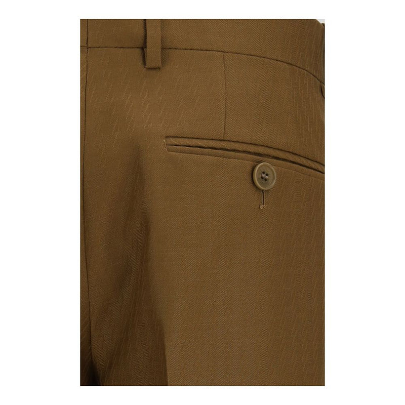 Burberry Brown Wool Oves Aries Dress Pants