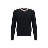 Burberry Black Wool Oves Aries Sweatshirt