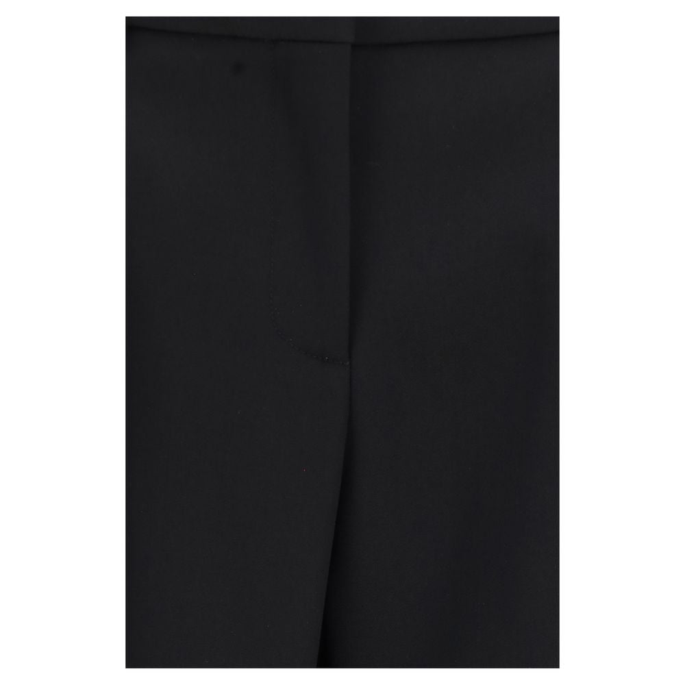 Balenciaga Black Wool Oves Aries Pants - Elegant Slim Fit