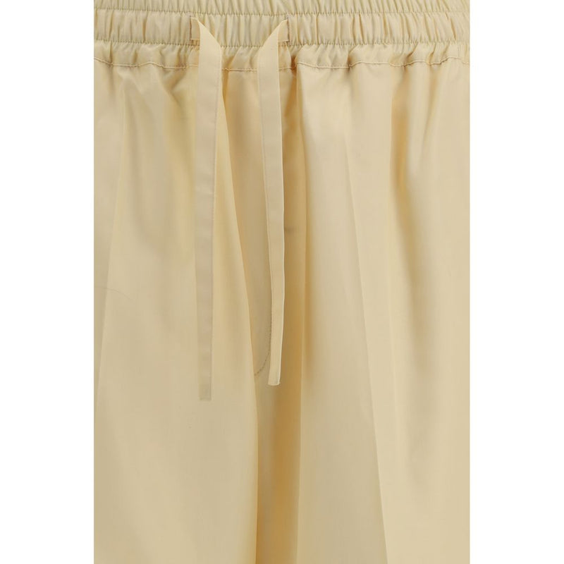 Umit Benan Bicolor Silk Pants - Luxurious Comfort for Modern Style