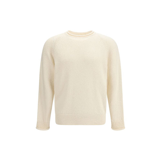Umit Benan Beige Cotton Sweatshirt for Men