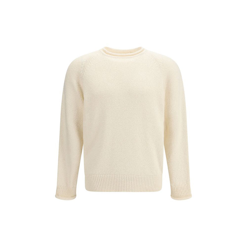 Umit Benan Beige Cotton Sweatshirt for Men
