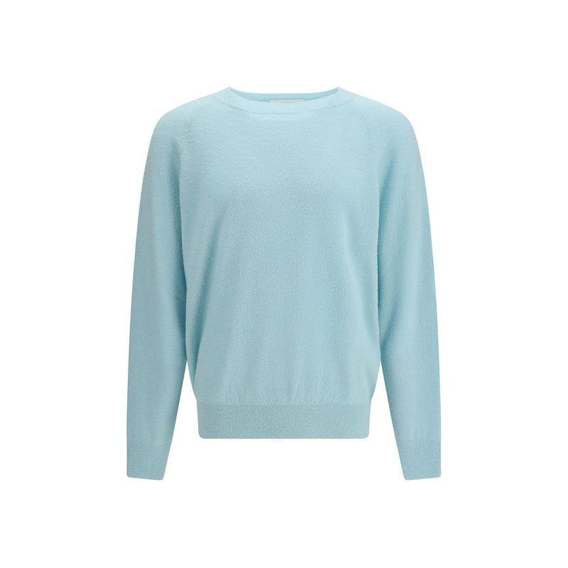 Umit Benan Blue Silk Sweatshirt - Contemporary Elegance