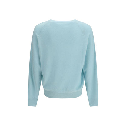 Umit Benan Blue Silk Sweatshirt