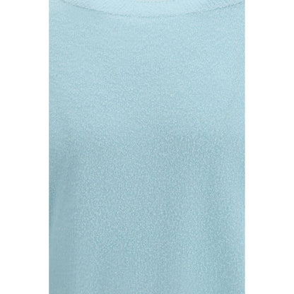 Umit Benan Blue Silk Sweatshirt