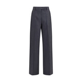 Miu Miu Gray Wool Oves Aries Dress Pants