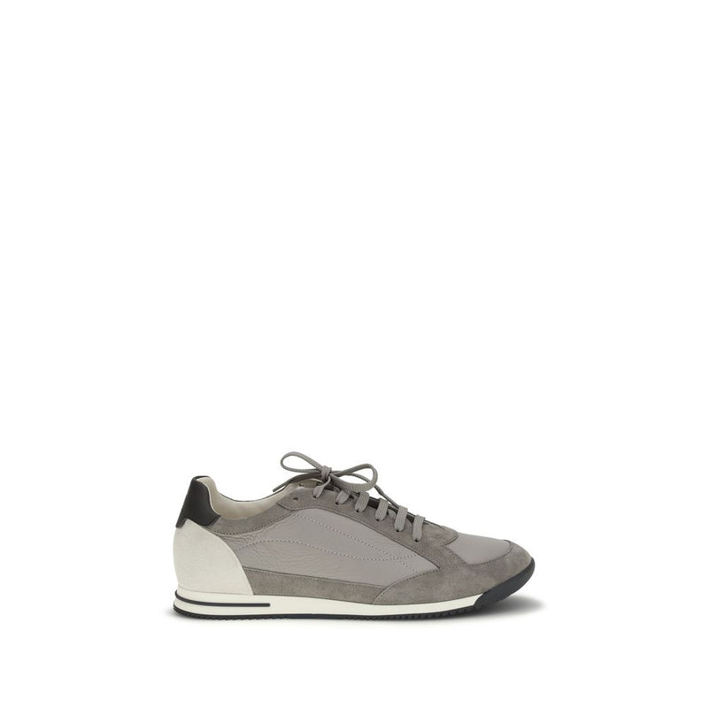 Brunello Cucinelli Gray Deer Sneakers