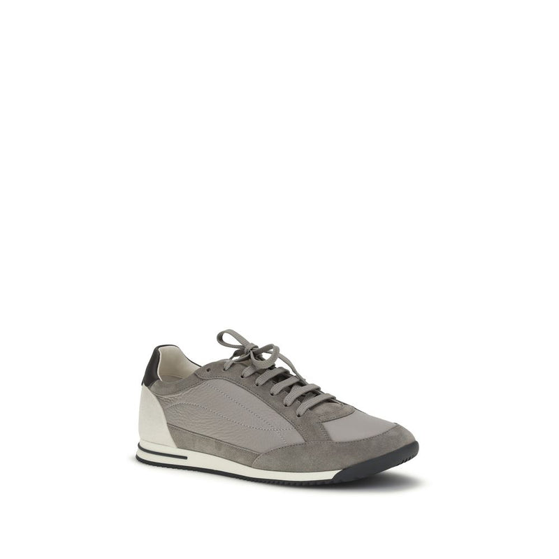 Brunello Cucinelli Gray Deer Sneakers