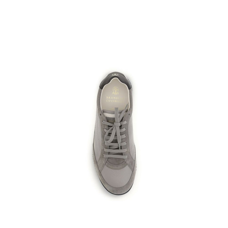 Brunello Cucinelli Gray Deer Sneakers