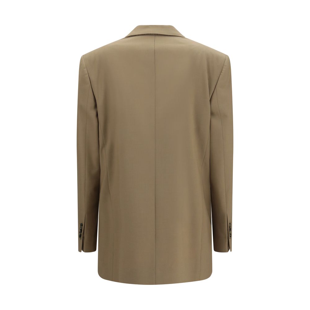 Lardini Beige Wool Oves Aries Blazer - Élégance Contemporaine