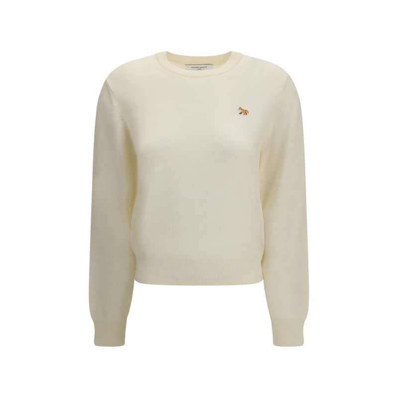 Maison Kitsuné Beige Wool Oves Aries Sweatshirt