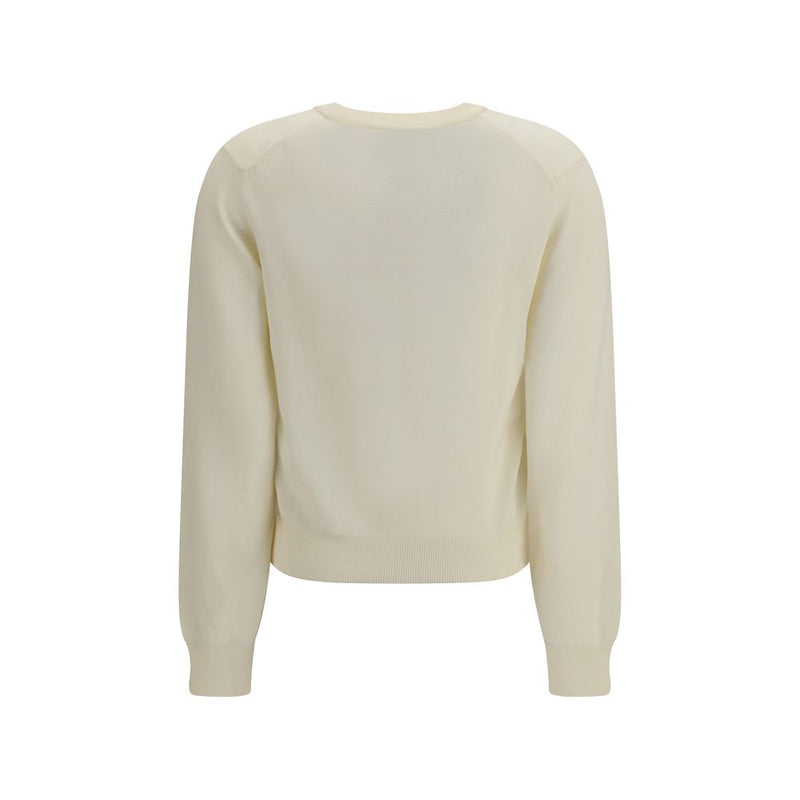 Maison Kitsuné Beige Wool Oves Aries Sweatshirt