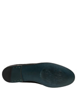 Dolce & Gabbana Black Glitter Brocade Men's Dress Loafers