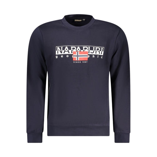 Napapijri Blue Cotton Sweatshirt for Men - NA-32108-M