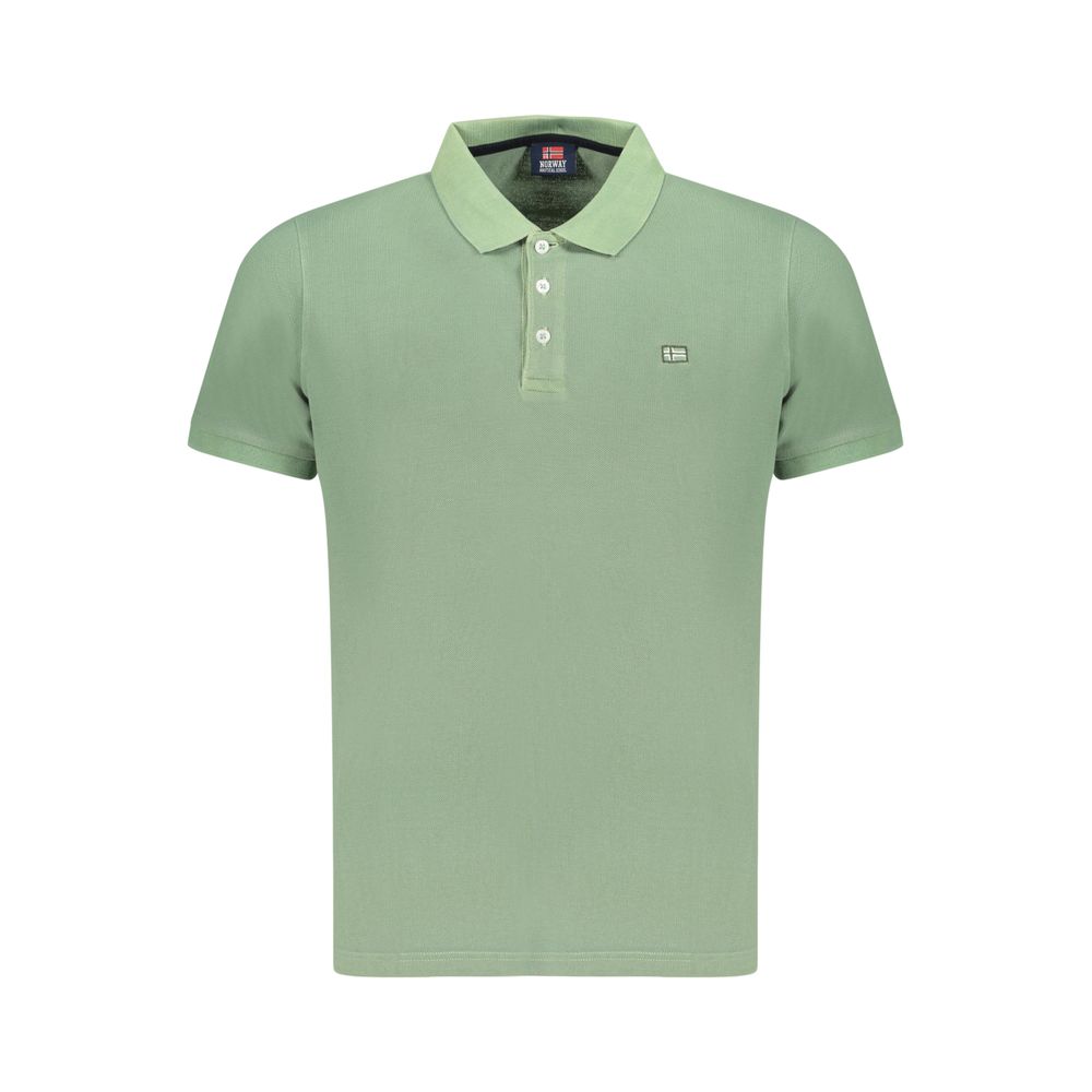 Polo en Coton Vert pour Hommes de Norway 1963