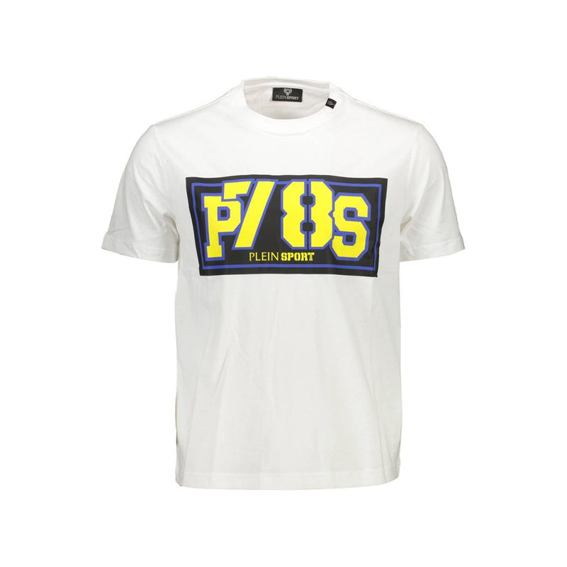 Plein Sport White Cotton Men T-Shirt - Stylish & Comfortable