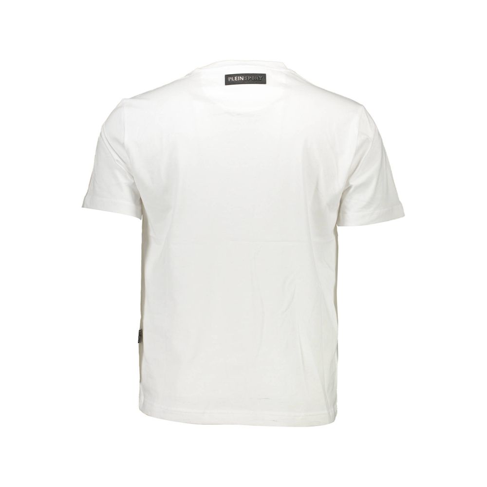 Plein Sport T-Shirt Blanc en Coton pour Hommes