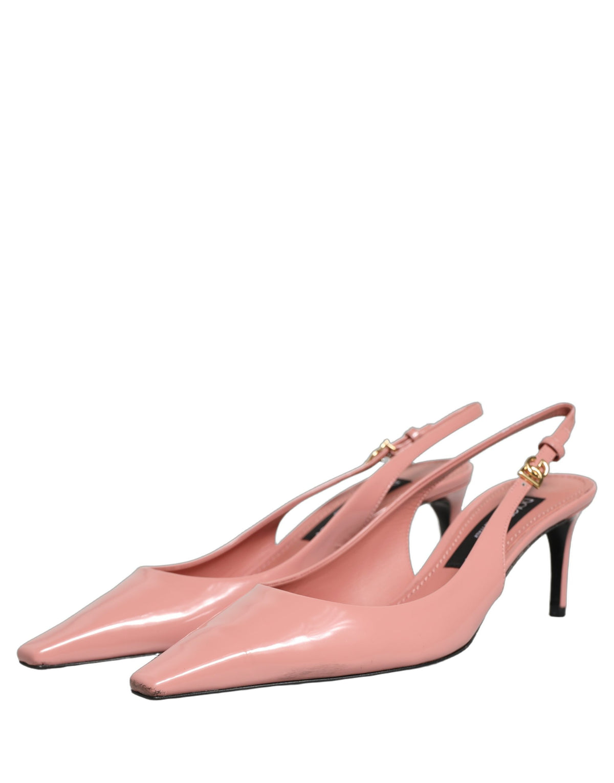 Dolce & Gabbana Pink Leather Slingback Heels for Women