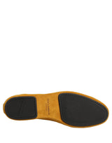 Dolce & Gabbana Yellow Velvet DG Heart Loafers