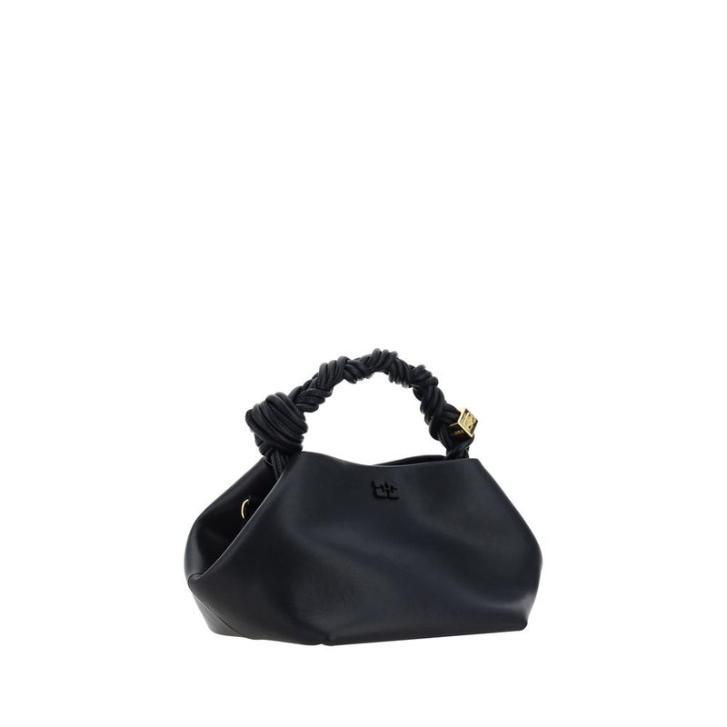 Sac à main Ganni en cuir recyclé noir