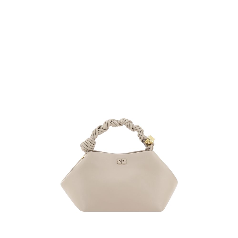 Ganni White Calf Leather Bos Taurus Handbag - Élégante et Durable