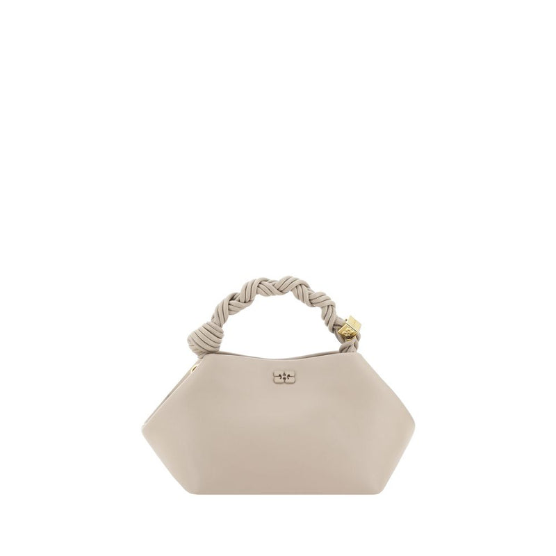 Ganni White Calf Leather Bos Taurus Handbag - Élégante et Durable