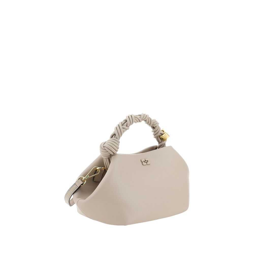 Ganni White Calf Leather Bos Taurus Handbag - Élégante et Durable