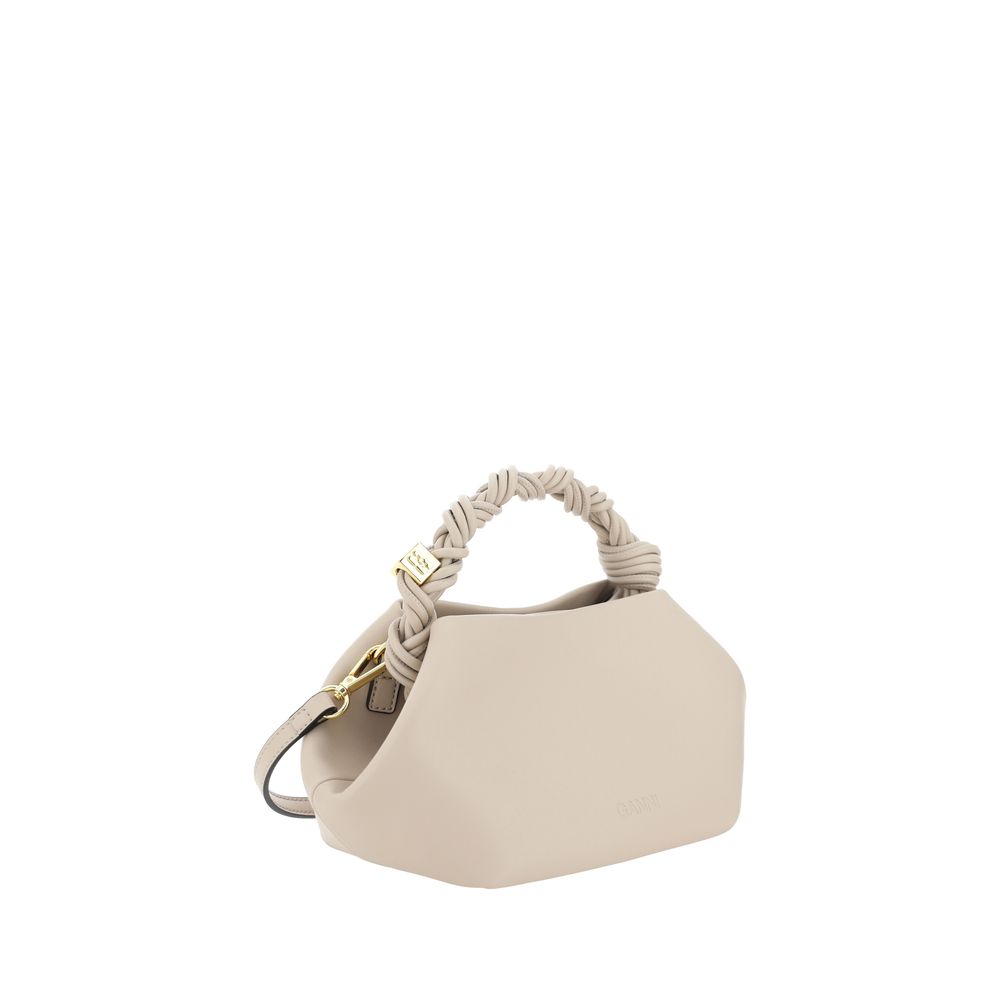 Ganni White Calf Leather Bos Taurus Handbag - Élégante et Durable