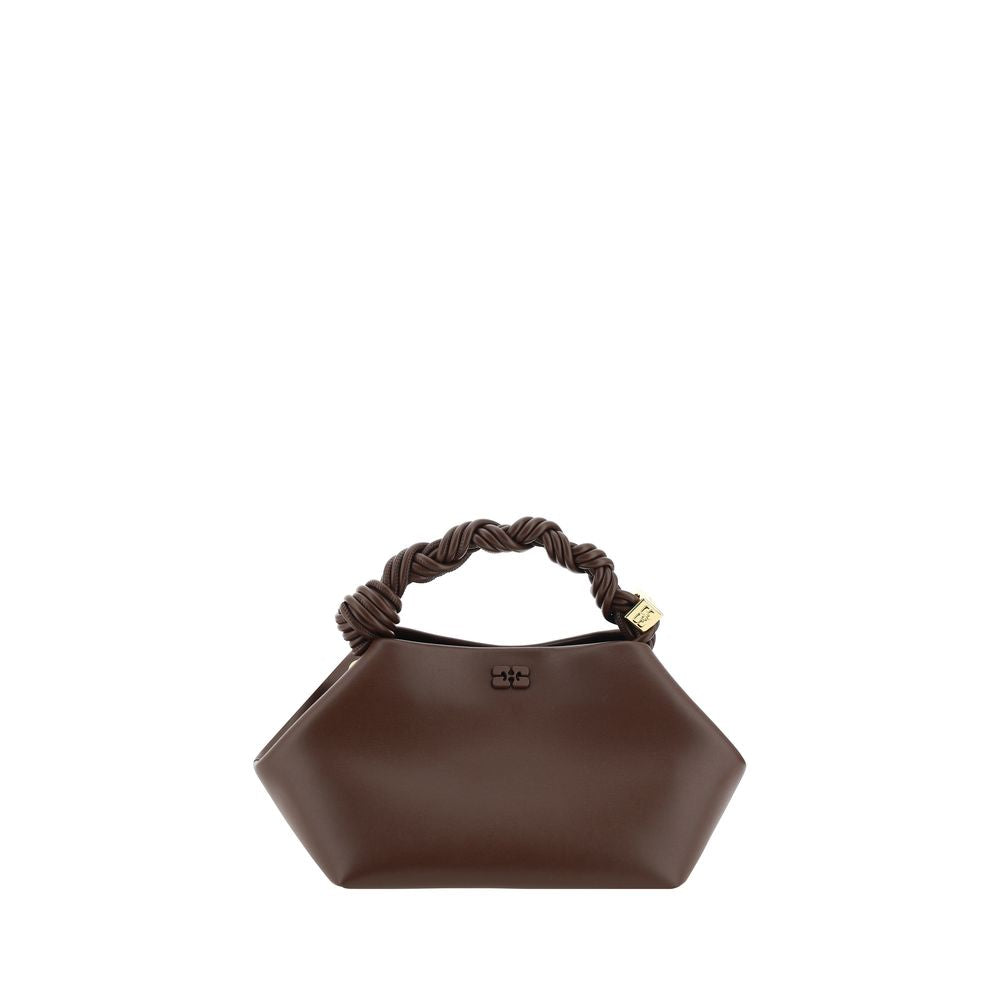 Ganni Brown Recycled Leather Mini Bou Handbag