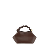 Ganni Brown Recycled Leather Mini Bou Handbag