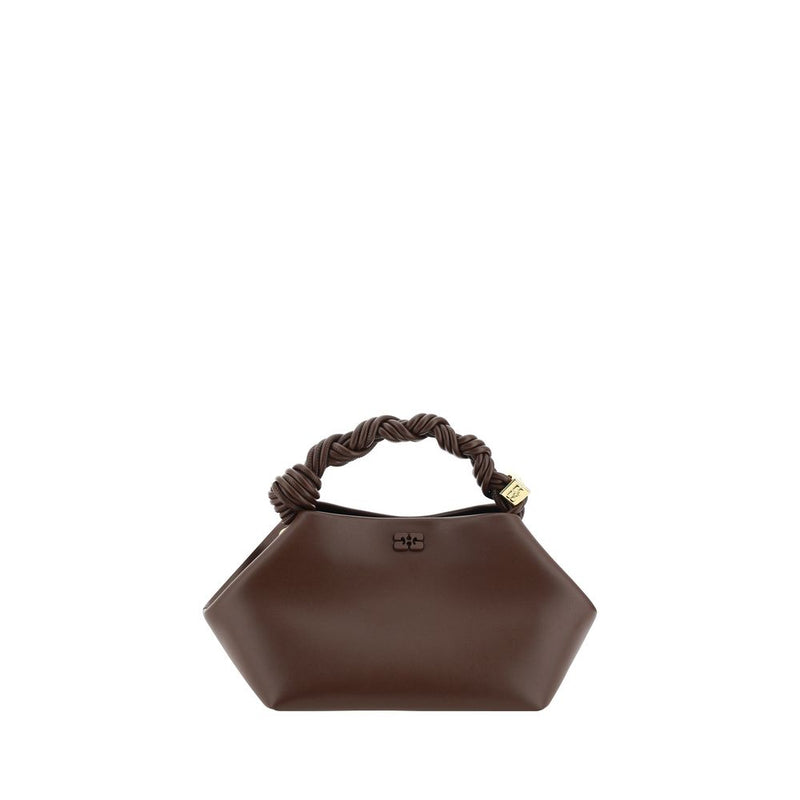 Ganni Brown Recycled Leather Mini Bou Handbag