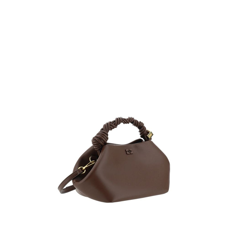 Ganni Brown Recycled Leather Mini Bou Handbag