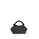 Ganni Black Recycled Polyester Handbag - Bou Small Grained