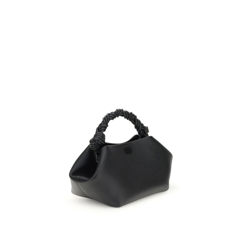 Ganni Black Recycled Polyester Handbag - Bou Small Grained