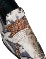 Dolce & Gabbana Multicolor Floral Tapestry Embroidery Loafers