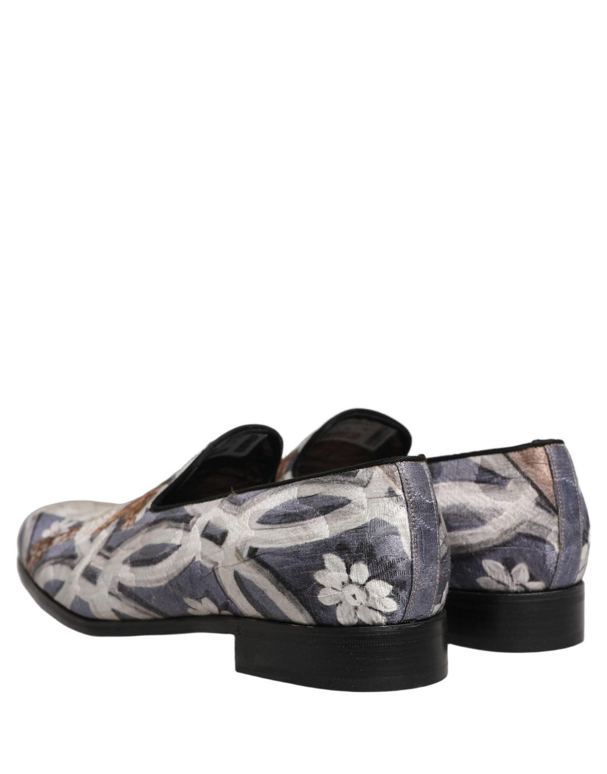 Dolce & Gabbana Multicolor Floral Tapestry Embroidery Loafers