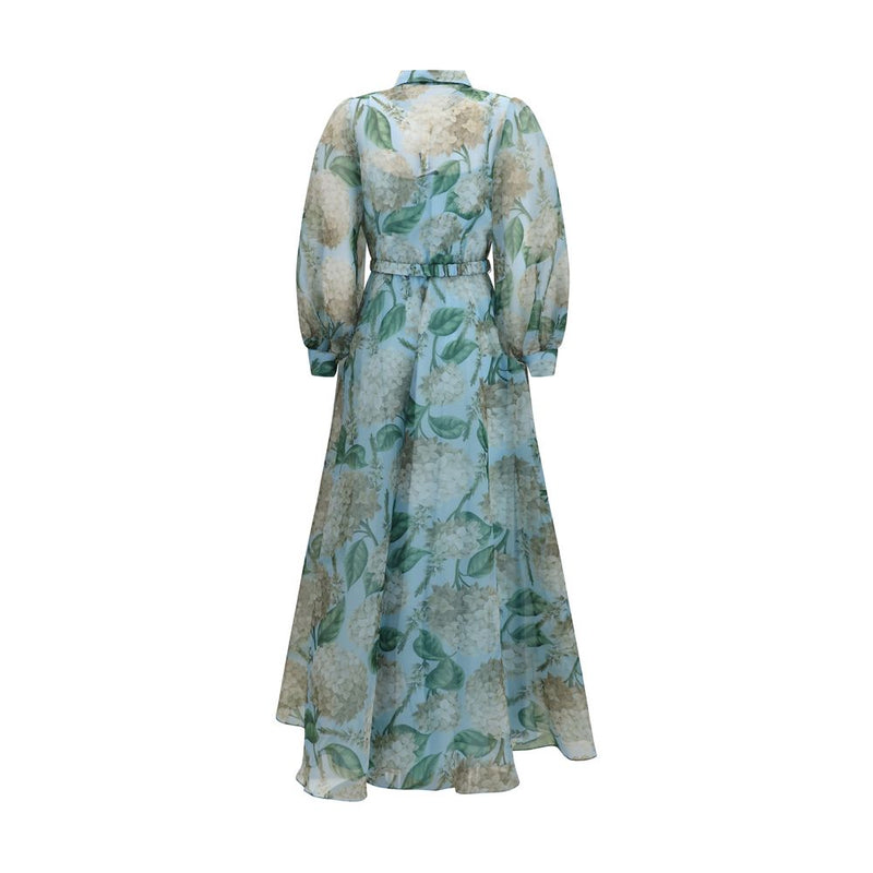 Nissa Blue Polyester Casual Dress