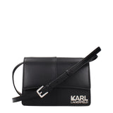 Sac bandoulière en polyéthylène noir Karl Lagerfeld