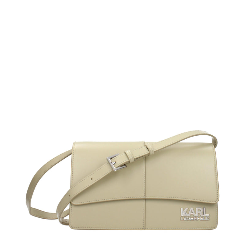 Karl Lagerfeld Green Polyethylene Crossbody Bag - Stylish & Functional